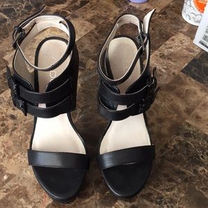 Aldo open toe platform